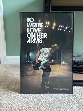 To Write Love On Her Arms Black Concert Poster